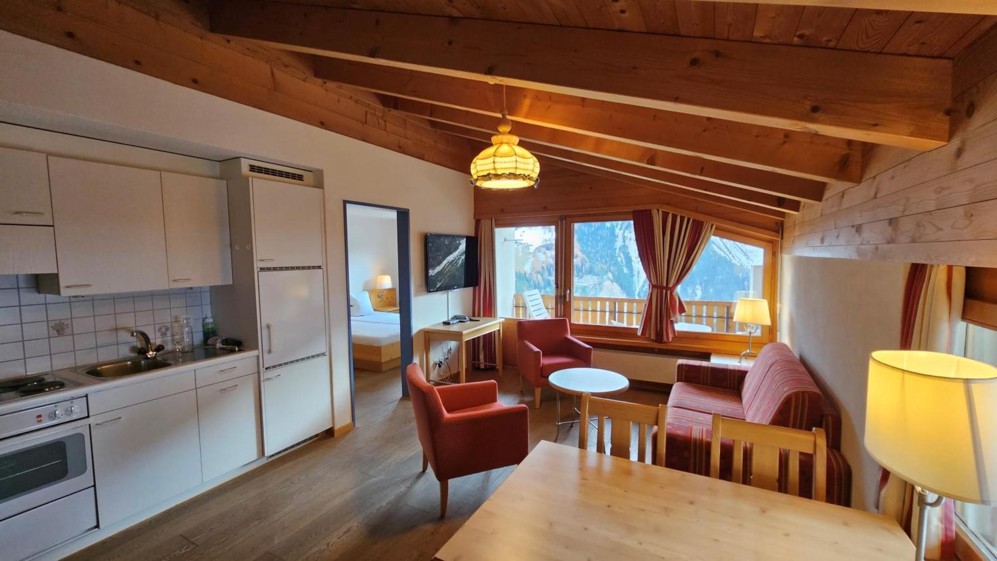 Aparthotel Muchetta Wiesen Buitenkant foto